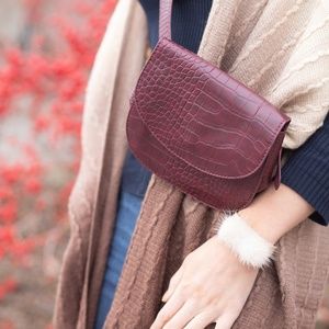 Crocodile Crossbody Bag